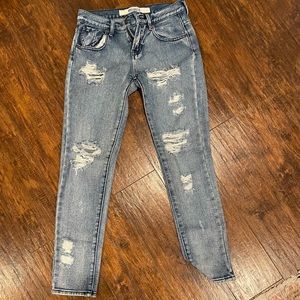 Melville washed/distressed denim 
Size 23